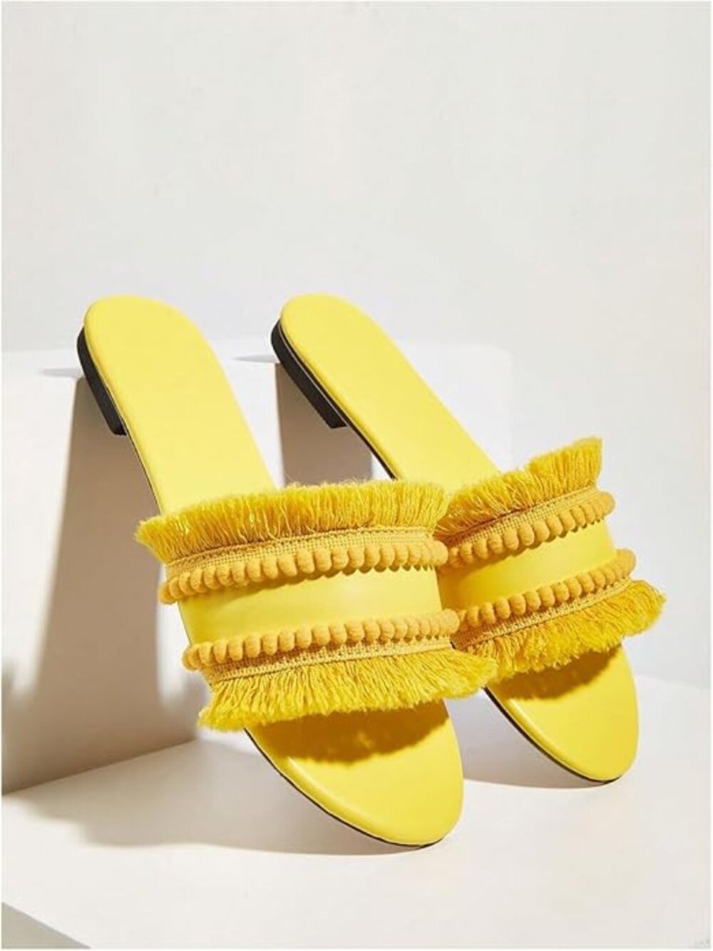 Women's Fringe Straw Sandals